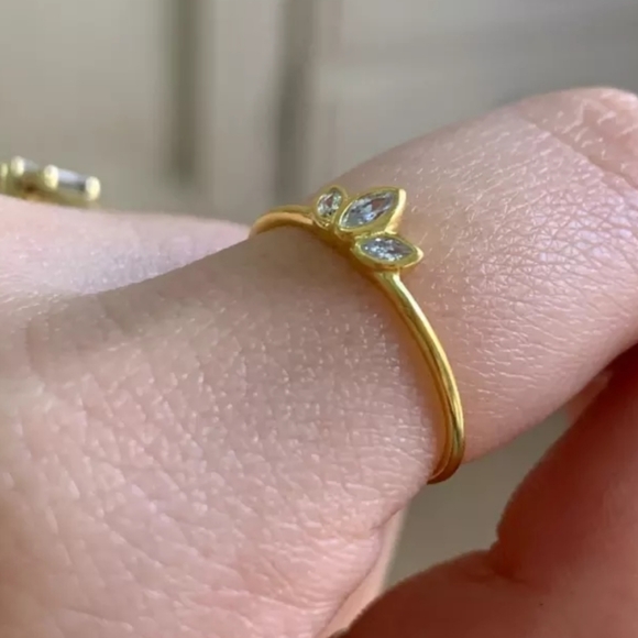 925 Sterling Silver Yellow Gold Cubic Zirconia - Picture 16 of 16